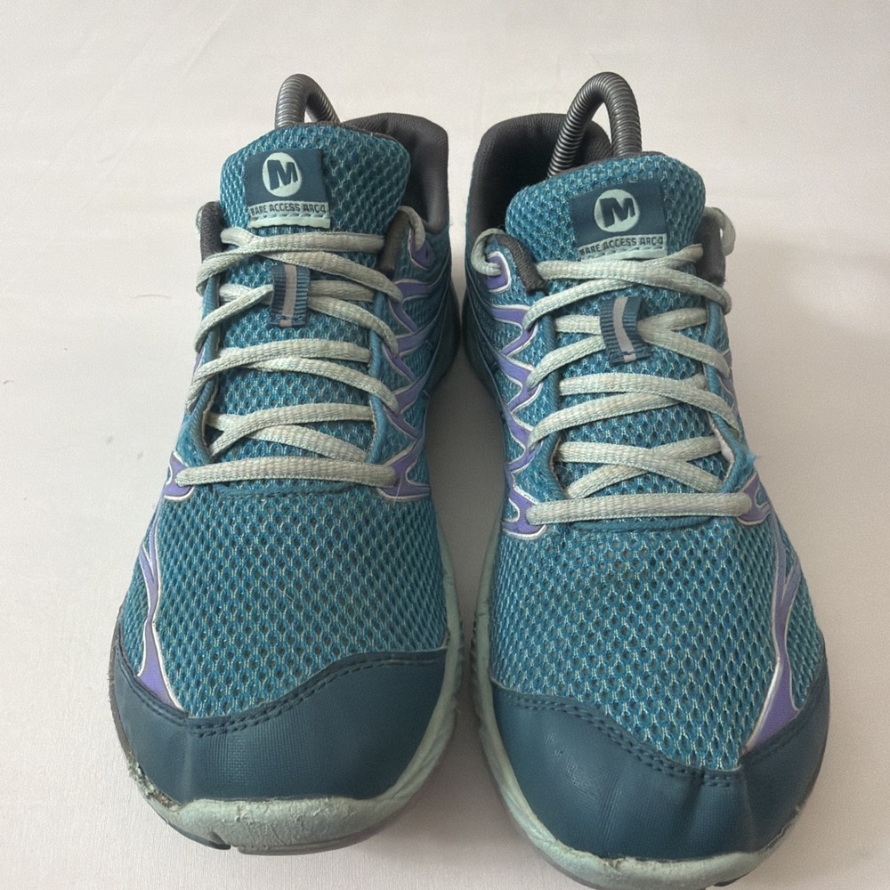 Merrell Bare Access Arc 4 Trail Running Shoes Blue Purple Women's Size 9.5 Gym - Picture 2 of 16
